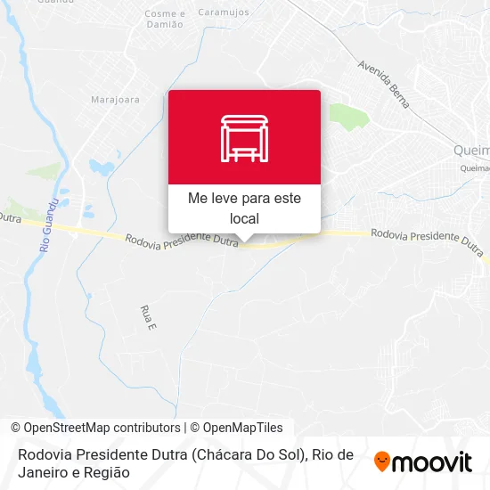 Rodovia Presidente Dutra (Chácara Do Sol) mapa