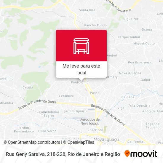 Rua Geny Saraiva, 218-228 mapa