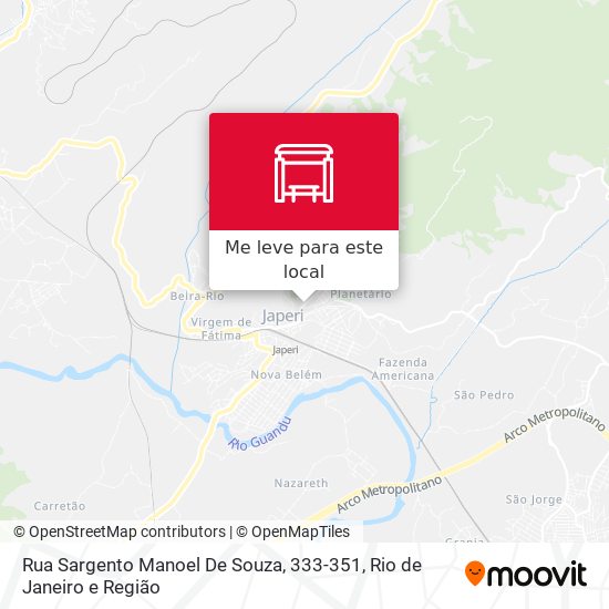 Rua Sargento Manoel De Souza, 333-351 mapa