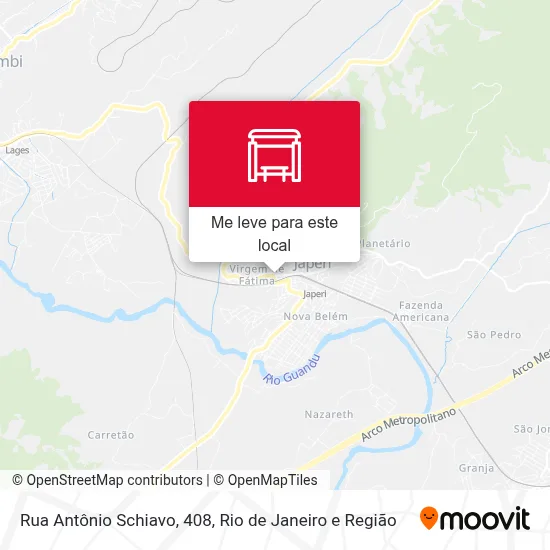 Rua Antônio Schiavo, 408 mapa
