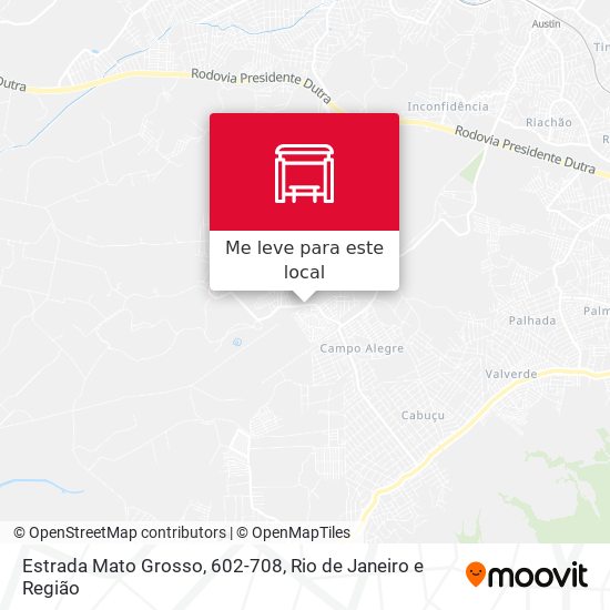 Estrada Mato Grosso, 602-708 mapa