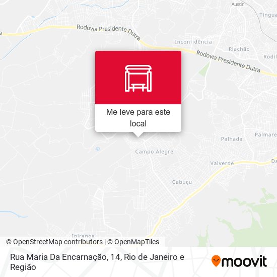 Rua Maria Da Encarnação, 14 mapa