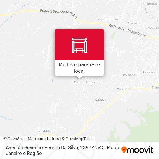 Avenida Severino Pereira Da Silva, 2397-2545 mapa