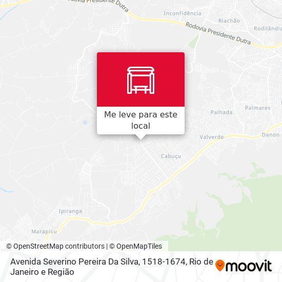 Avenida Severino Pereira Da Silva, 1518-1674 mapa