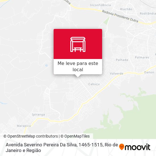 Avenida Severino Pereira Da Silva, 1465-1515 mapa