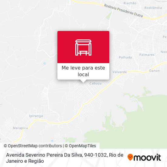 Avenida Severino Pereira Da Silva, 940-1032 mapa