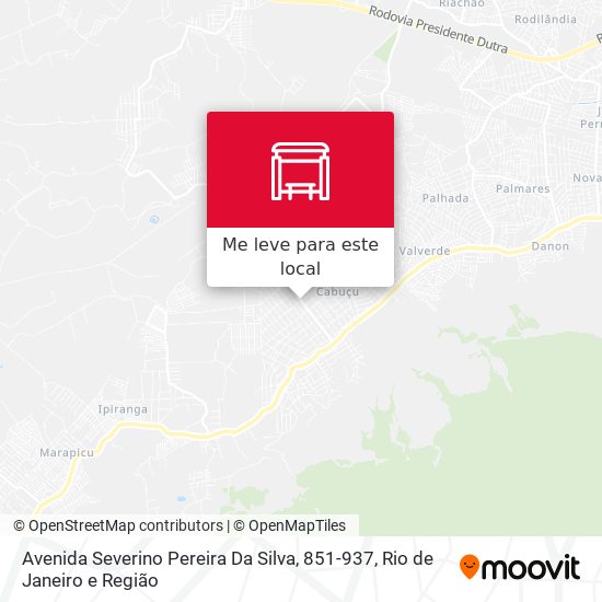 Avenida Severino Pereira Da Silva, 851-937 mapa