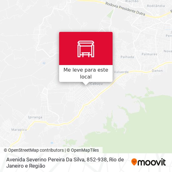 Avenida Severino Pereira Da Silva, 852-938 mapa