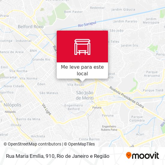 Rua Maria Emília, 910 mapa