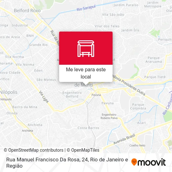 Rua Manuel Francisco Da Rosa, 24 mapa