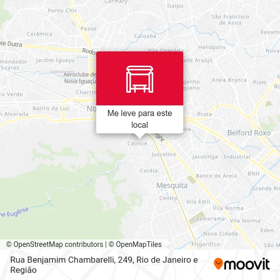 Rua Benjamim Chambarelli, 249 mapa