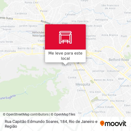 Rua Capitão Edmundo Soares, 184 mapa