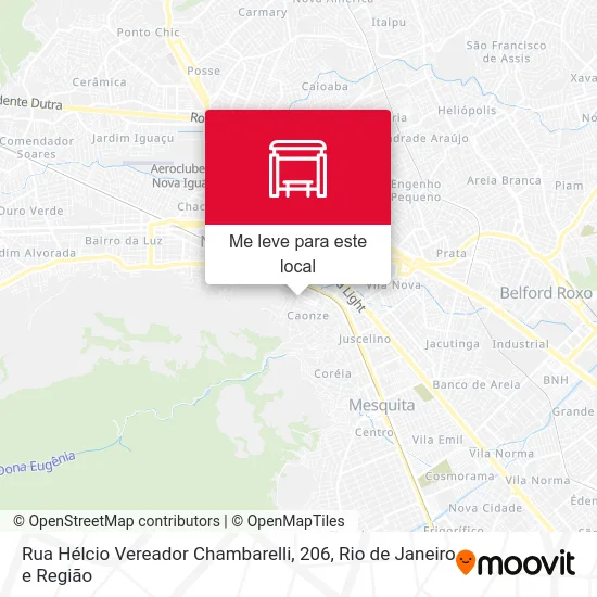Rua Hélcio Vereador Chambarelli, 206 mapa