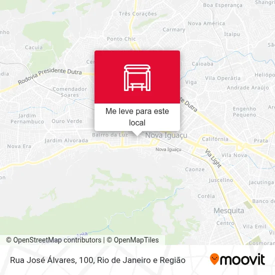 Rua José Álvares, 100 mapa