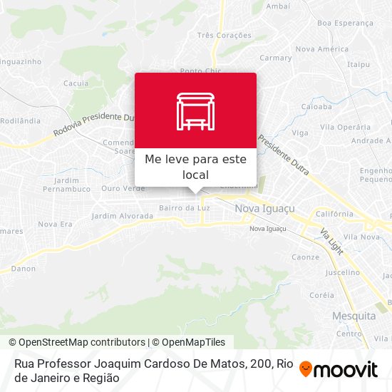 Rua Professor Joaquim Cardoso De Matos, 200 mapa