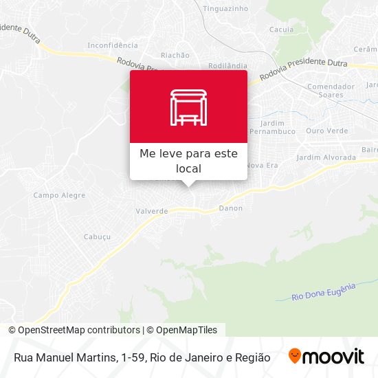Rua Manuel Martins, 1-59 mapa