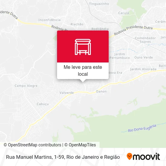 Rua Manuel Martins, 1-59 mapa