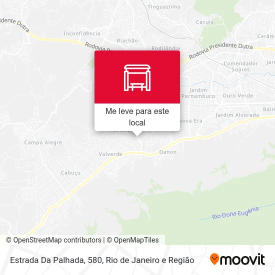 Estrada Da Palhada, 580 mapa