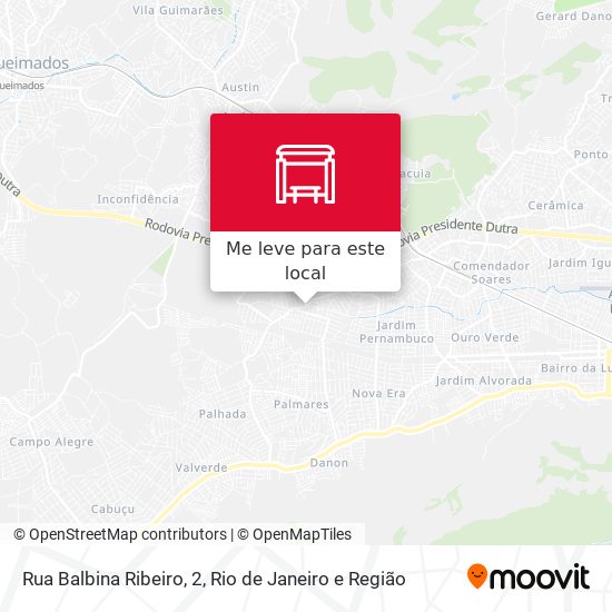 Rua Balbina Ribeiro, 2 mapa