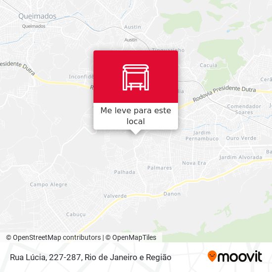 Rua Lúcia, 227-287 mapa