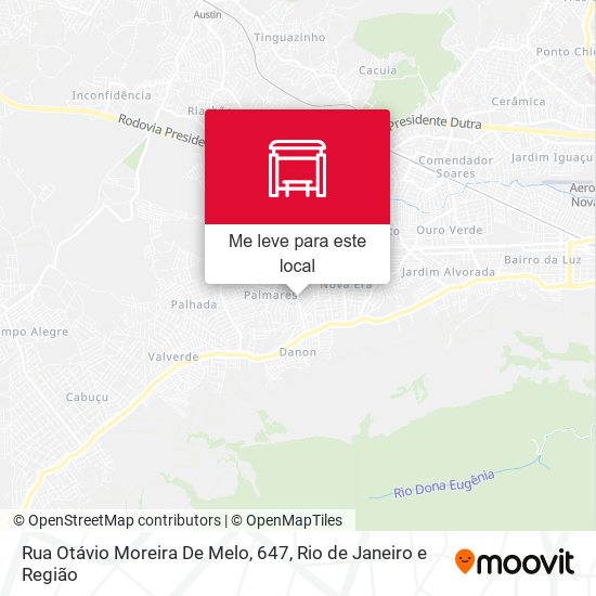 Rua Otávio Moreira De Melo, 647 mapa