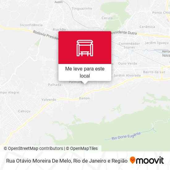 Rua Otávio Moreira De Melo mapa