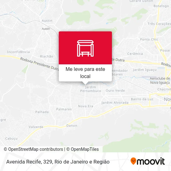 Avenida Recife, 329 mapa