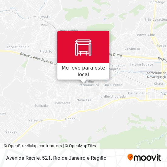 Avenida Recife, 521 mapa