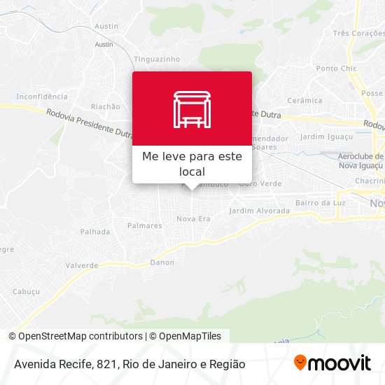 Avenida Recife, 821 mapa