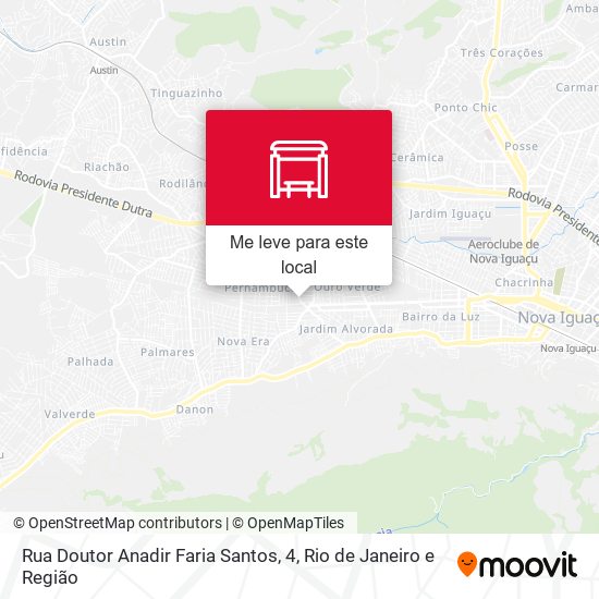 Rua Doutor Anadir Faria Santos, 4 mapa