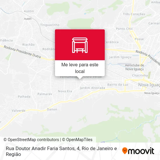 Rua Doutor Anadir Faria Santos, 4 mapa