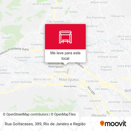 Rua Goitacases, 389 mapa