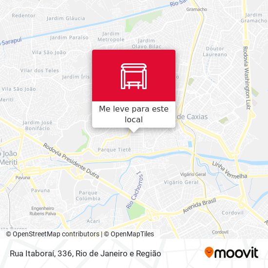 Rua Itaboraí, 336 mapa