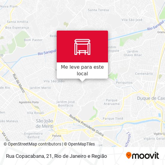 Rua Copacabana, 21 mapa