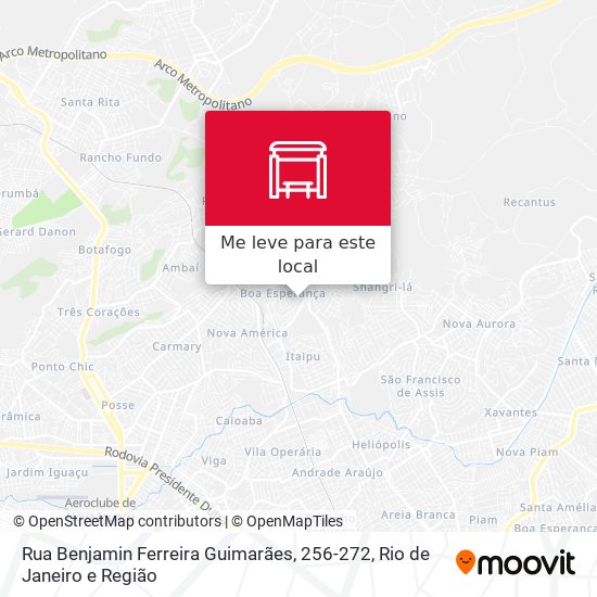 Rua Benjamin Ferreira Guimarães, 256-272 mapa