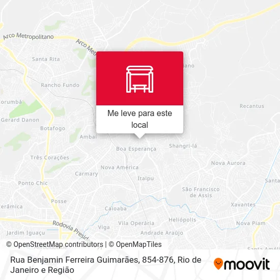 Rua Benjamin Ferreira Guimarães, 854-876 mapa
