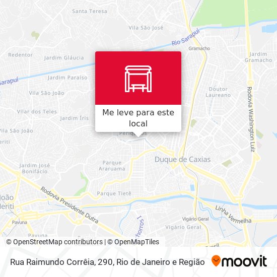 Rua Raimundo Corrêia, 290 mapa