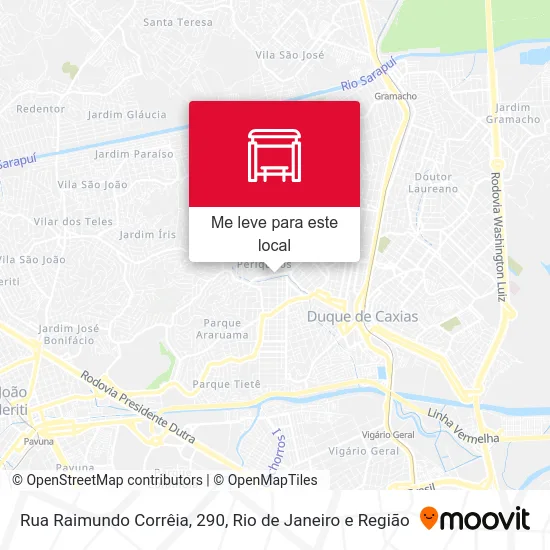 Rua Raimundo Corrêia, 290 mapa