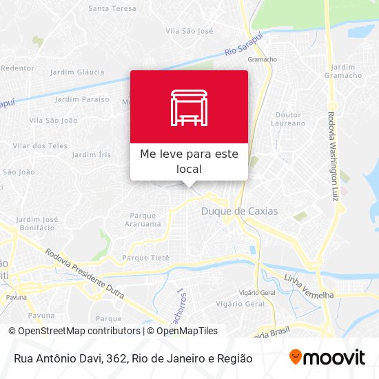 Rua Antônio Davi, 362 mapa