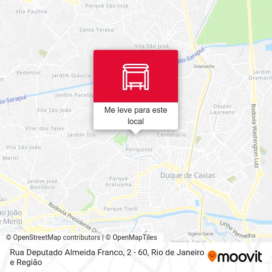 Rua Deputado Almeida Franco, 2 - 60 mapa