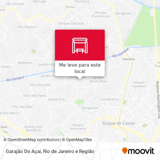 Garajão Do Açai mapa
