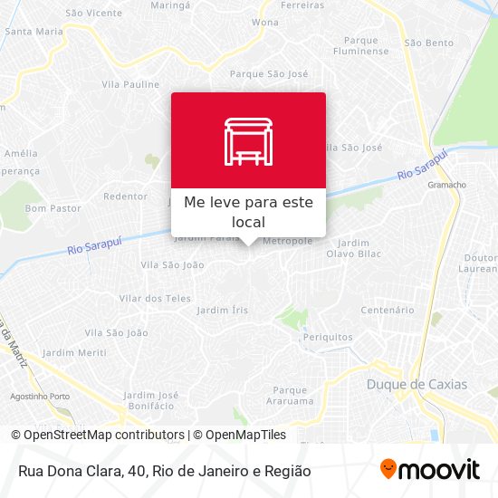 Rua Dona Clara, 40 mapa