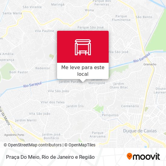 Praça Do Meio mapa
