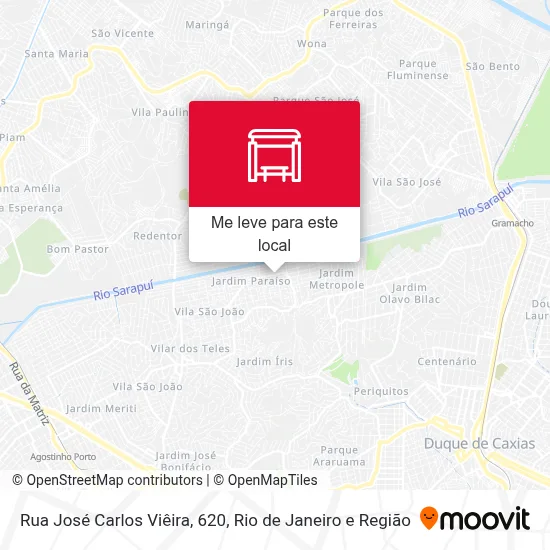 Rua José Carlos Viêira, 620 mapa
