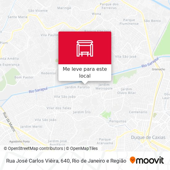 Rua José Carlos Viêira, 640 mapa