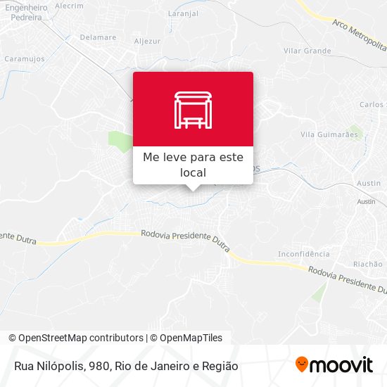 Rua Nilópolis, 980 mapa