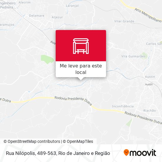 Rua Nilópolis, 489-563 mapa