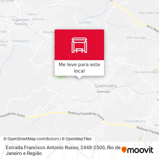 Estrada Francisco Antonio Russo, 2448-2500 mapa