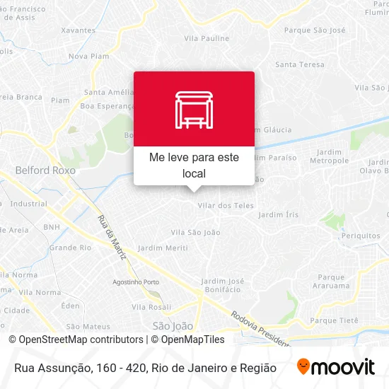 Rua Assunção, 160 - 420 mapa
