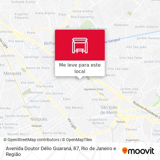 Avenida Doutor Délio Guaraná, 87 mapa